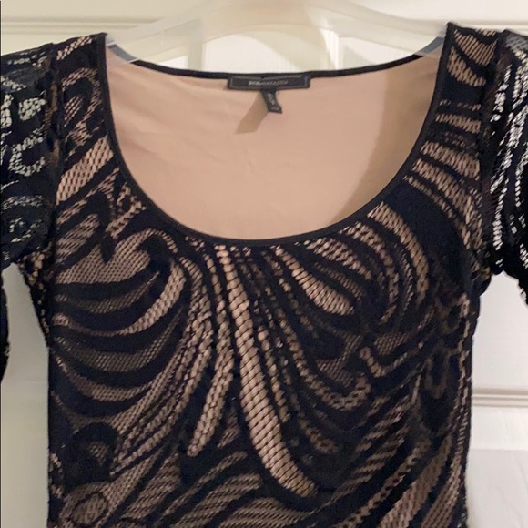 BCBG black and beige/nude cocktail dress - Picture 7 of 8